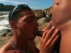Hot gay finds sex on the beach